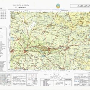 MAPA MILITAR DE ESPANA - Hoja 3-8 - Badajoz