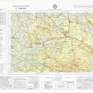 MAPA MILITAR DE ESPANA - Hoja 3-9 - Villafranca de los Barros