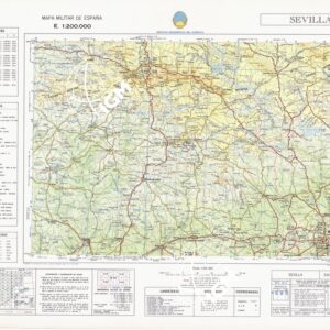 MAPA MILITAR DE ESPANA - Hoja 3-10 - Sevilla
