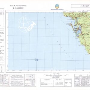 MAPA MILITAR DE ESPANA - Hoja 3-12 - Cadiz