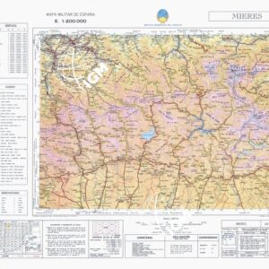 MAPA MILITAR DE ESPANA - Hoja 4-2 - Mieres