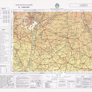 MAPA MILITAR DE ESPANA - Hoja 4-3 - Leon