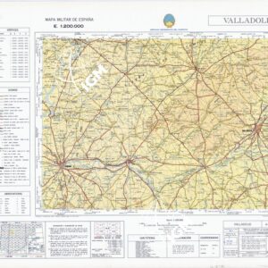 MAPA MILITAR DE ESPANA - Hoja 4-4 - Valladolid