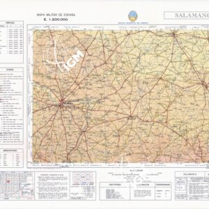 MAPA MILITAR DE ESPANA - Hoja 4-5 - Salamanca