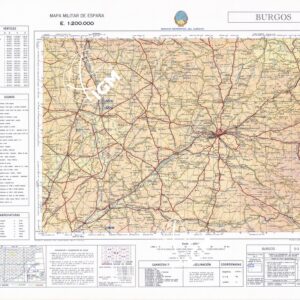 MAPA MILITAR DE ESPANA - Hoja 5-3 - Burgos