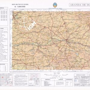 MAPA MILITAR DE ESPANA - Hoja 5-4 - Aranda de Duero