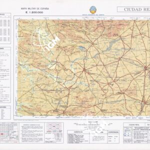 MAPA MILITAR DE ESPANA - Hoja 5-8 - Ciudad Real