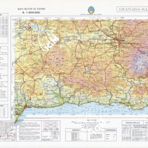 MAPA MILITAR DE ESPANA - Hoja 5-11 - Granada-Malaga
