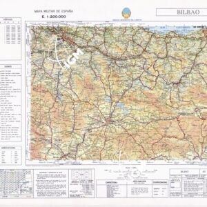 MAPA MILITAR DE ESPANA - Hoja 6-2 - Bilbao