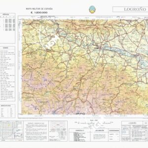 MAPA MILITAR DE ESPANA - Hoja 6-3 - Logrono