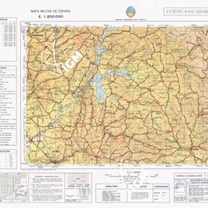 MAPA MILITAR DE ESPANA - Hoja 6-6 - Cuenca-Guadalajara