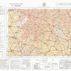 MAPA MILITAR DE ESPANA - Hoja 6-7 - Campo de  Criptana