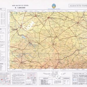 MAPA MILITAR DE ESPANA - Hoja 6-8 - Albacete-Tomelloso