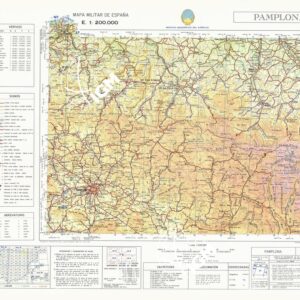 MAPA MILITAR DE ESPANA - Hoja 7-2 - Pamplona