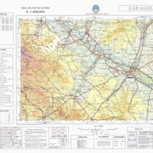 MAPA MILITAR DE ESPANA - Hoja 7-4 - Zaragoza