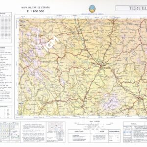 MAPA MILITAR DE ESPANA - Hoja 7-6 - Teruel