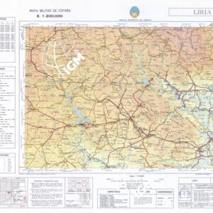 MAPA MILITAR DE ESPANA - Hoja 7-7 - Liria