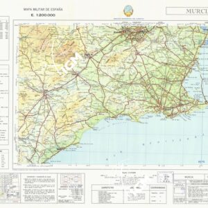 MAPA MILITAR DE ESPANA - Hoja 7-10 - Murcia
