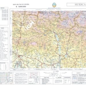 MAPA MILITAR DE ESPANA - Hoja 8-3 - Huesca