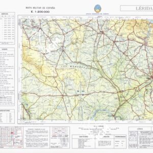 MAPA MILITAR DE ESPANA - Hoja 8-4 - Lerida