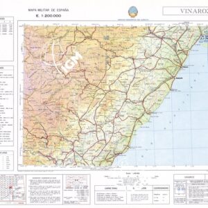 MAPA MILITAR DE ESPANA Hoja 8-6 - Vinaros