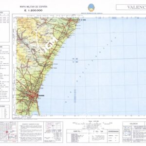 MAPA MILITAR DE ESPANA - Hoja 8-7 - Valencia