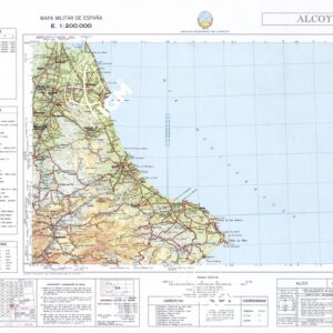 MAPA MILITAR DE ESPANA - Hoja 8-8 - Alcoy