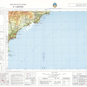 MAPA MILITAR DE ESPANA - Hoja 8-9 - Alicante