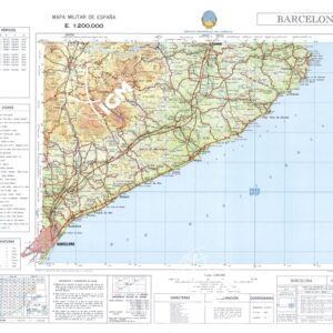 MAPA MILITAR DE ESPANA - Hoja 10-4 - Barcelona