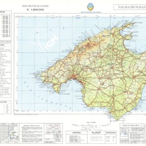 MAPA MILITAR DE ESPANA - Hoja 10-7 - Palma de Mallorca