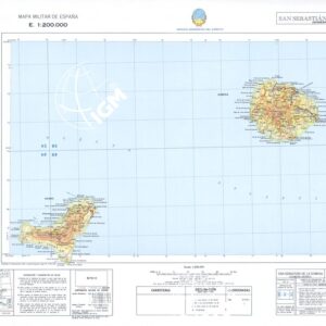 MAPA MILITAR DE ESPANA - Hoja 9'10-11 - San Sebastian de la Gomera