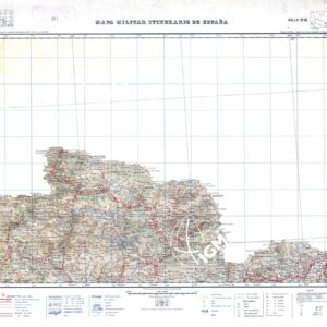 MAPA MILITAR ITINERARIO DE ESPANA