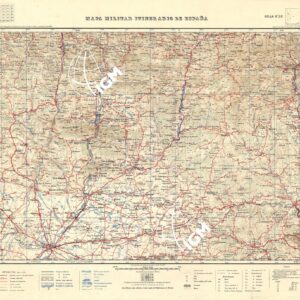 MAPA MILITAR ITINERARIO DE ESPANA