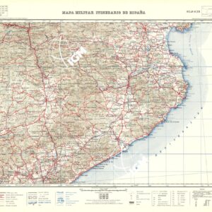 MAPA MILITAR ITINERARIO DE ESPANA