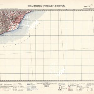 MAPA MILITAR ITINERARIO DE ESPANA