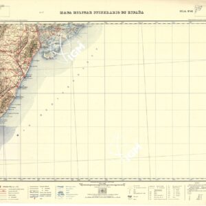 MAPA MILITAR ITINERARIO DE ESPANA
