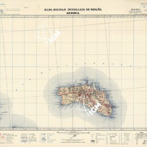 MAPA MILITAR ITINERARIO DE ESPANA - Menorca