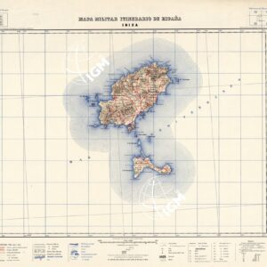 MAPA MILITAR ITINERARIO DE ESPANA - Ibiza