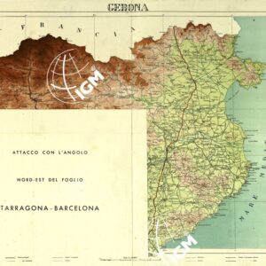 CARTA IPSOMETRICA DELLA SPAGNA - Gerona