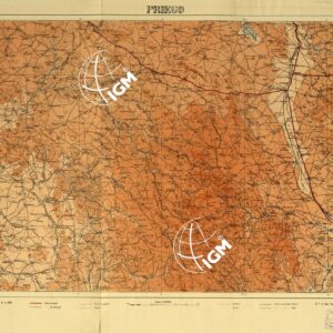 CARTA IPSOMETRICA DELLA SPAGNA - Priego