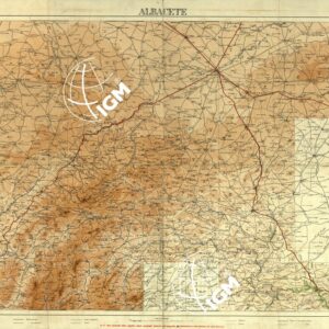 CARTA IPSOMETRICA DELLA SPAGNA - Albacete