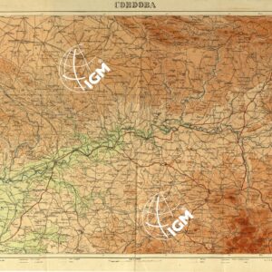 CARTA IPSOMETRICA DELLA SPAGNA - Cordoba