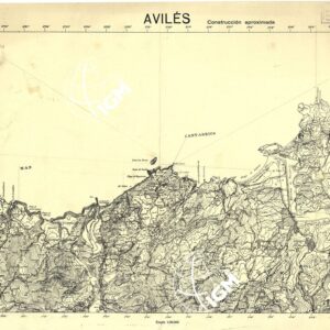 MAPA TOPOGRAFICA DE ESPANA - Aviles