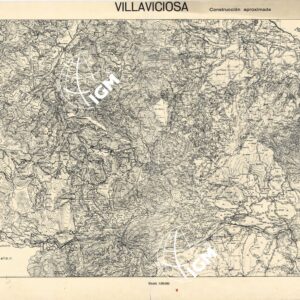 MAPA TOPOGRAFICA DE ESPANA - Villaviciosa