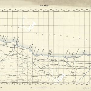 MAPA TOPOGRAFICA DE ESPANA - Llanes