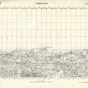 MAPA TOPOGRAFICA DE ESPANA - Comillas