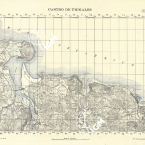 MAPA TOPOGRAFICA DE ESPANA - Castro de Urdiales