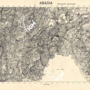 MAPA TOPOGRAFICA DE ESPANA - Abadia