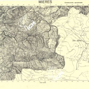 MAPA TOPOGRAFICA DE ESPANA - Mieres