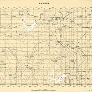 MAPA TOPOGRAFICA DE ESPANA - Parres